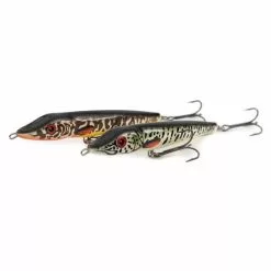 Salmo Jack Naufrage 18cm Amur Pike Édition Limitée -Crayon Appâts Soldes qja014 015 salmo jack18s barred muskie amur pike pair 1 550x550w